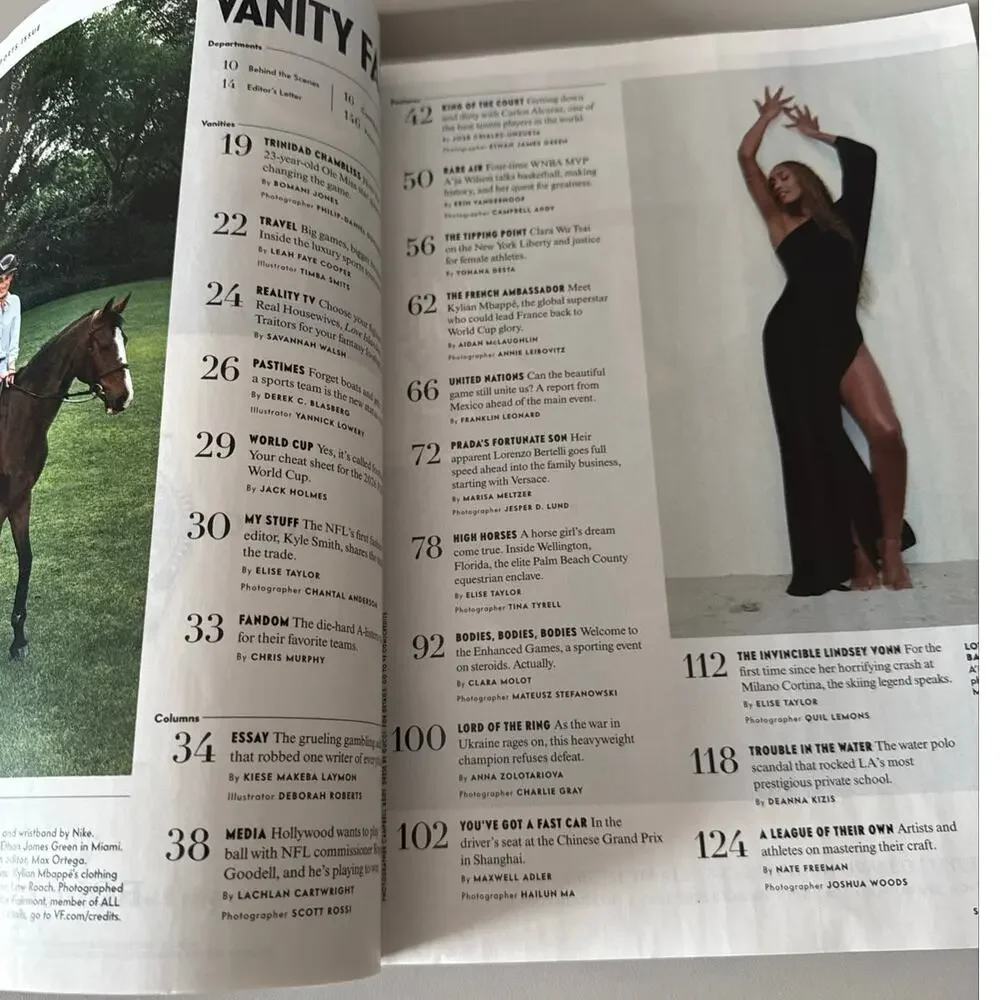 Vanity Fair Magazine The Global Sports Issue 778 A'Ja Wilson on Cover